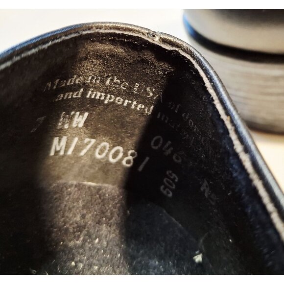 Black Munro Womens Oxford Lace-Up Shoes Size 7WW Wide Width - Picture 6 of 8